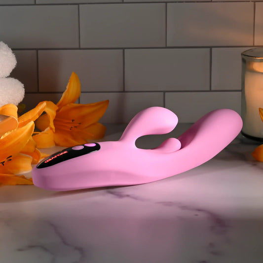 Evolved PUSH THE BUTTON Rabbit Vibrator with G-Spot Bud Rabbit Vibrators