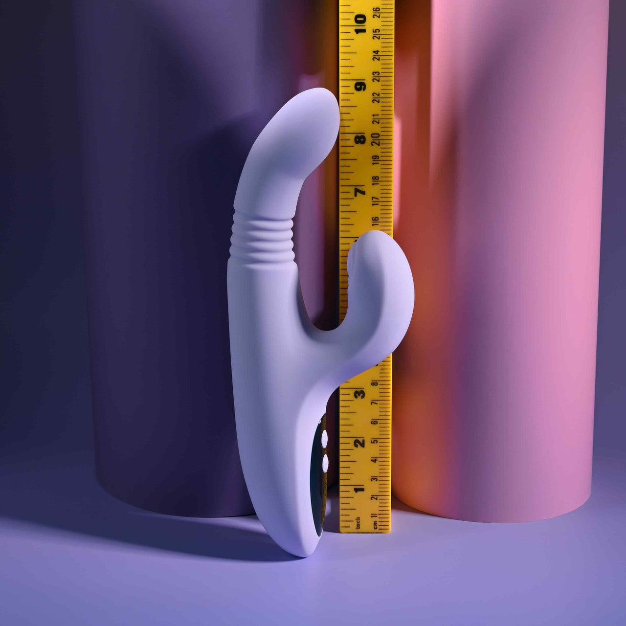 Evolved PEP TALK Thrusting Vibrator with Tapping Clit Stimulator Rabbit Vibrators