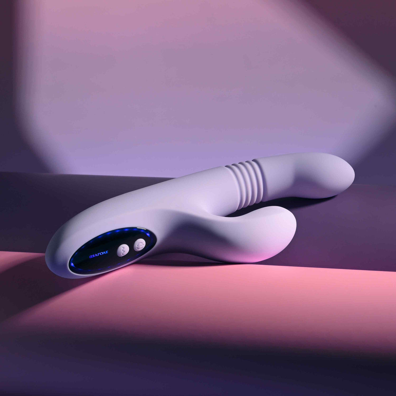 Evolved PEP TALK Thrusting Vibrator with Tapping Clit Stimulator Rabbit Vibrators