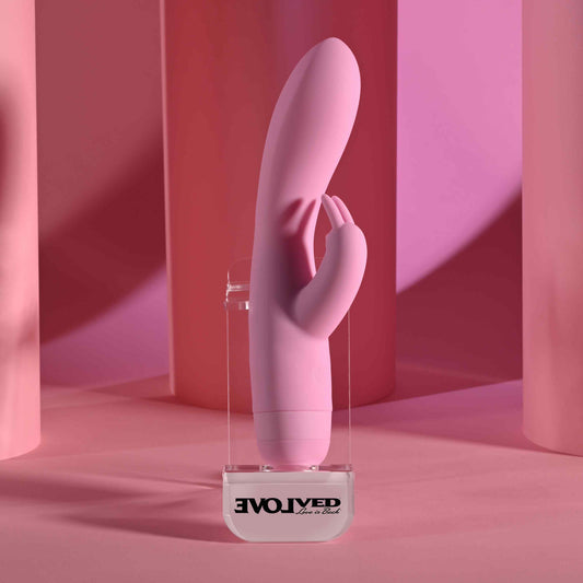 Evolved CUSHY BUNNY 7 Functions Silicone Rabbit Vibrator Pink Rabbit Vibrators