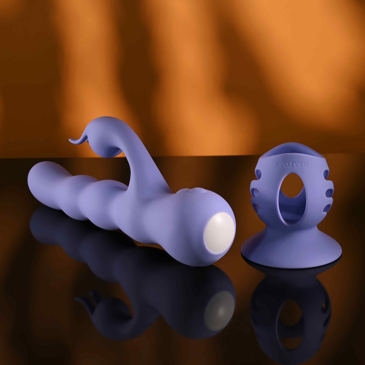 Evolved WIGGLY BUNNY Rabbit Vibrator with Suction Base - Rabbit Vibrators