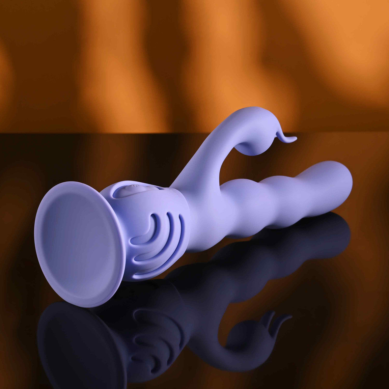 Evolved WIGGLY BUNNY Rabbit Vibrator with Suction Base - Rabbit Vibrators
