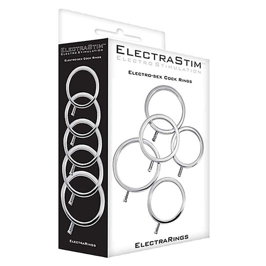 ElectraStim Electro Metal Cock Rings Set of 5 - Electro Sex