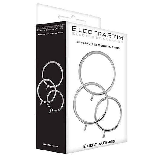 ElectraStim ElectraRings Metal Scrotal Rings - Electro Sex