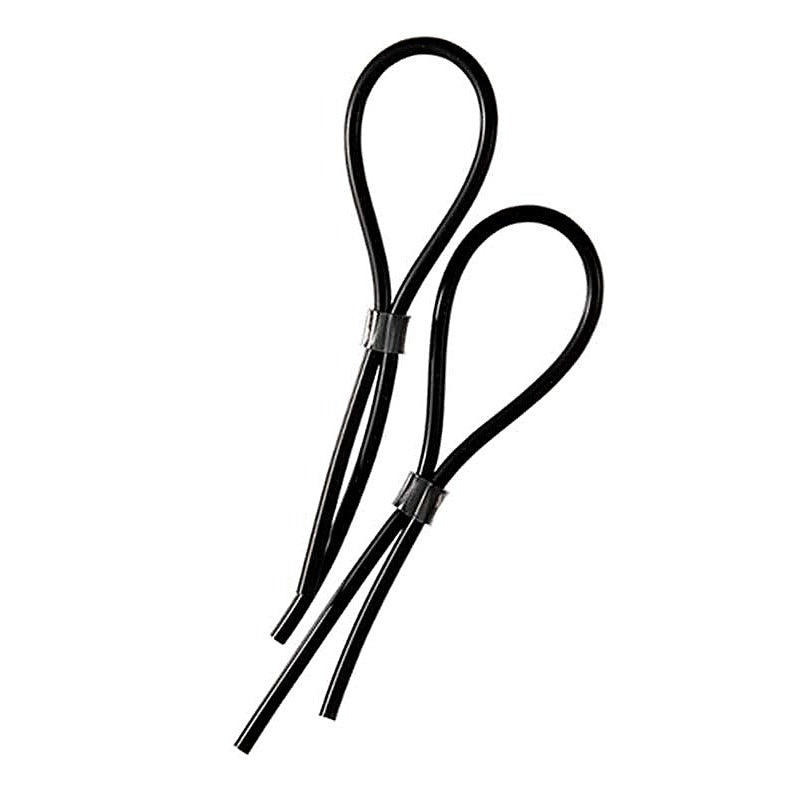Rubber Adjustable Cock and Scrotal Loops by Electrastim - Electro Sex