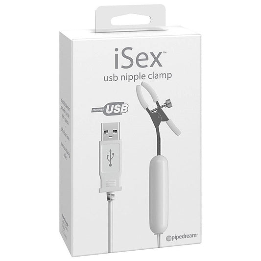 Pipedream iSex Usb Rechargeable Vibrating Nipple Clamp