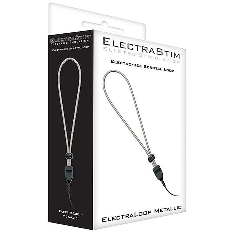 Metallic Adjustable Scrotal Loop by Electrastim - Electro Sex