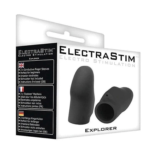 ElectraStim Silicone Noir Explorer Finger Sleeves - Electro Sex