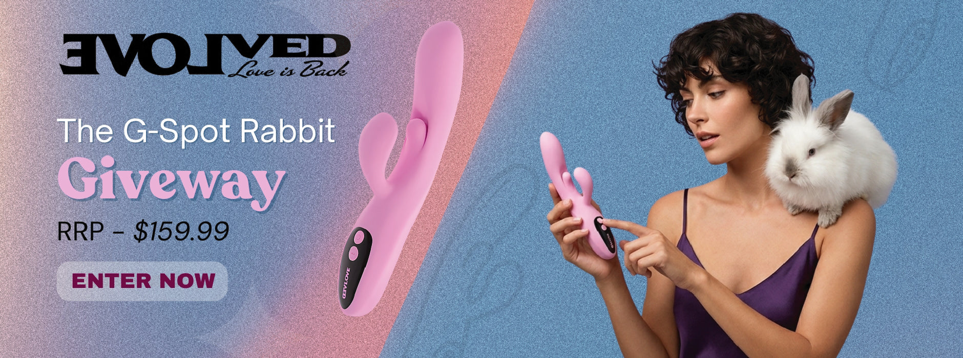 Evolved Rabbit Giveaway — Enter now at Adultsmart. Win a free Evolved rabbit vibrator. Click to enter.