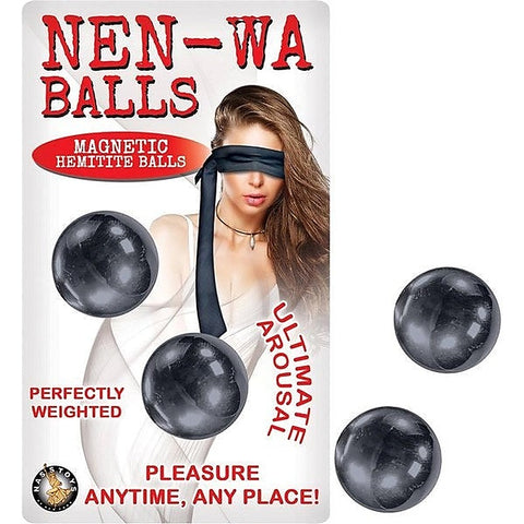 NEN-WA Magnetic Hematite Pleasure Balls - Phthalate-Free Intimacy