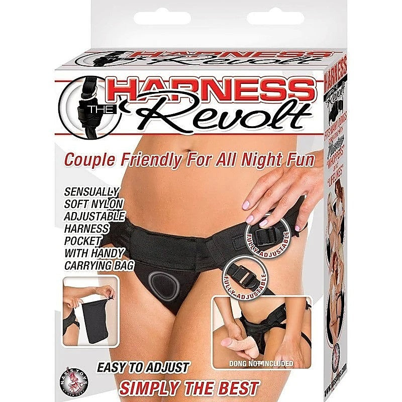 Revolt Velvet Strap-On Harness by Nasstoys - Strap On Sextoys