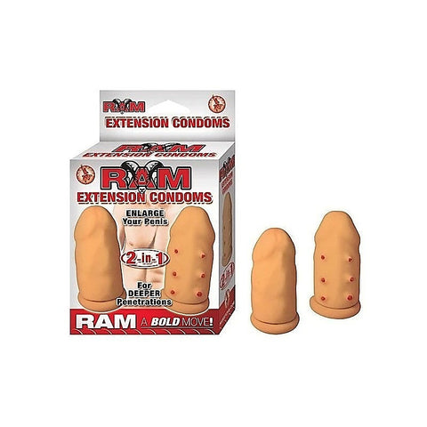 RAM Extension Condoms 2 in 1 by Nasstoys - Pumps, Extenders and Sleeves