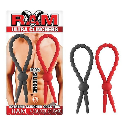 RAM Ultra Clinchers Silicone by Nasstoys - Stretchy Cock Rings