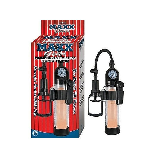 MAXX GEAR Vibrating Vacuum Gauge Penis Pump