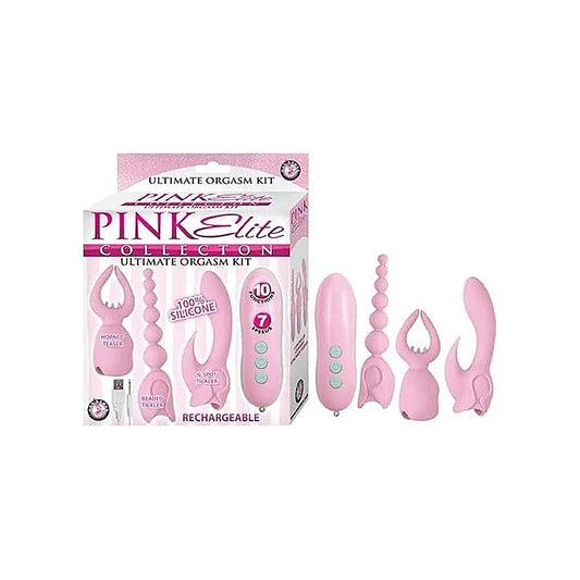 PINK ELITE - Versatile 3-in-1 Silicone Massage Orgasm Kit - Sex Kits