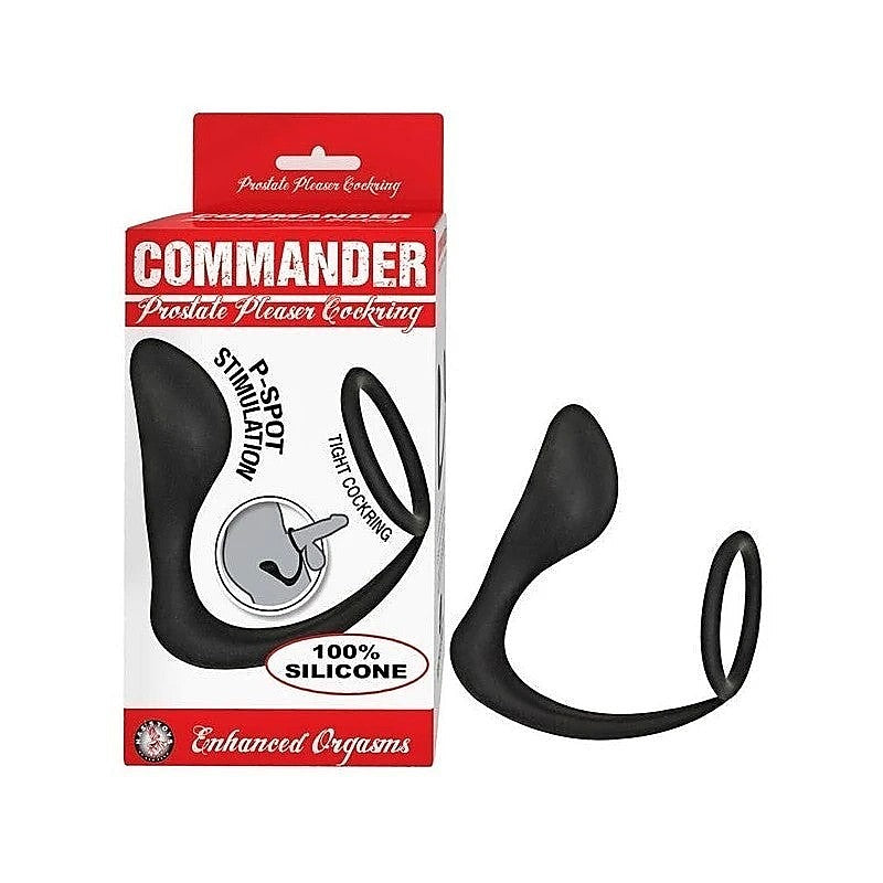 Prostate Pleasure Enhancer Silicone Cockring Set by Nasstoys - Prostate Toys