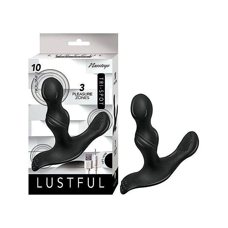 LUSTFUL Tri-Spot Pleasure Massager by Nasstoys - Prostate Toys
