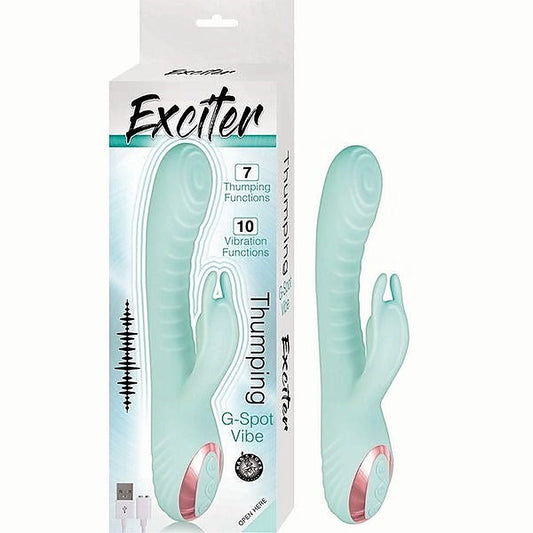 EXCITER Rechargeable Thumping Rabbit G-Spot Stimulator - G-Spot Vibrators