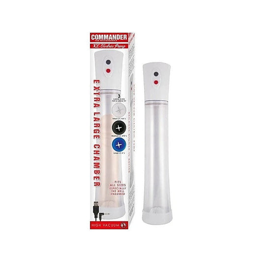 COMMANDER Deluxe Vacuum Penis Pump - Powerful, Waterproof, Rechargeable - Penis Pumps And Stretchers