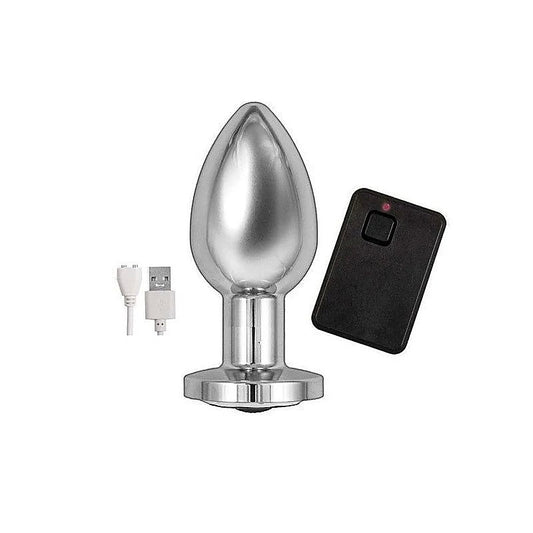 Nasstoys Premium Remote-Controlled Vibrating Metal Plug - Butt Plugs