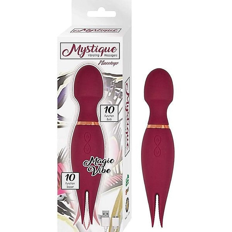 MYSTIQUE Dual-Motor Silicone Massager by Nasstoys - Body Wands