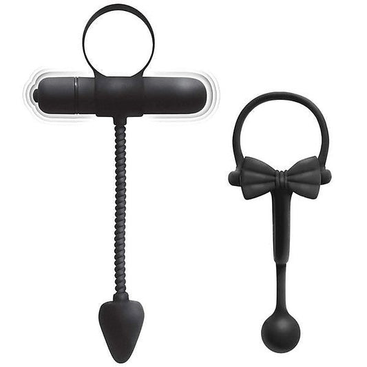 Dual Pleasure Powerhouse - ENHANCER Cockring & Stretchy Butt Plug Set