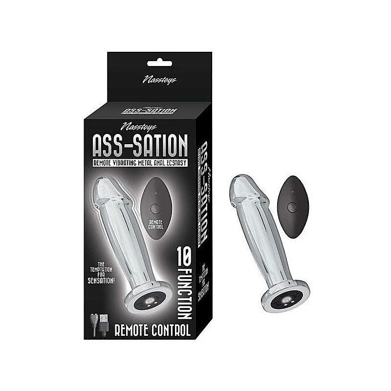 Ecstasy Remote Control Vibrating Metal Anal Plug by Nasstoys - Anal Vibrators