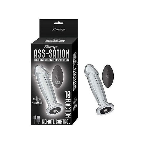 Ecstasy Remote Control Vibrating Metal Anal Plug by Nasstoys - Anal Vibrators