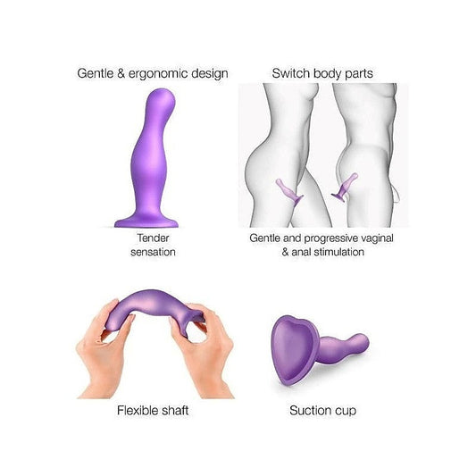 STRAP ON ME Dildo Plug Curvy - Ergonomic Silicone Delight