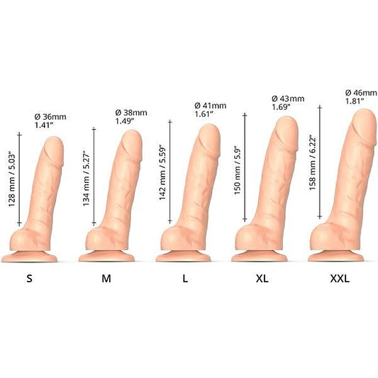 STRAP-ON-ME Sliding Skin Realistic Dildo - Flesh