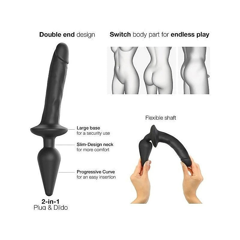 Versatile Silicone Dildo and Plug Set by Strap-On-Me - Anal Dildos