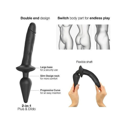 Versatile Silicone Dildo and Plug Set by Strap-On-Me - Anal Dildos