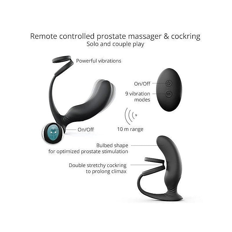Dual Pleasure P-Spot Plug and Cock Ring by Love To Love - Prostate Toys