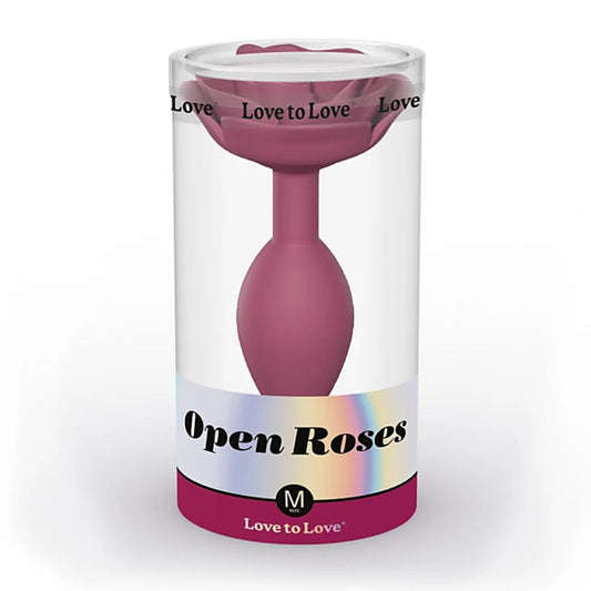 OPEN ROSES - Elegant Silicone Anal Pleasure Plug - Butt Plugs