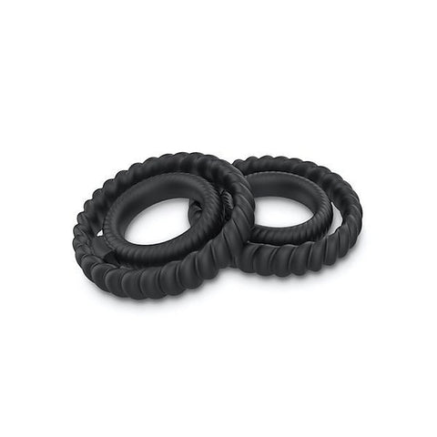 Dual Stimulation Silicone Cock Ring by Marc Dorcel Toys - Stretchy Cock Rings