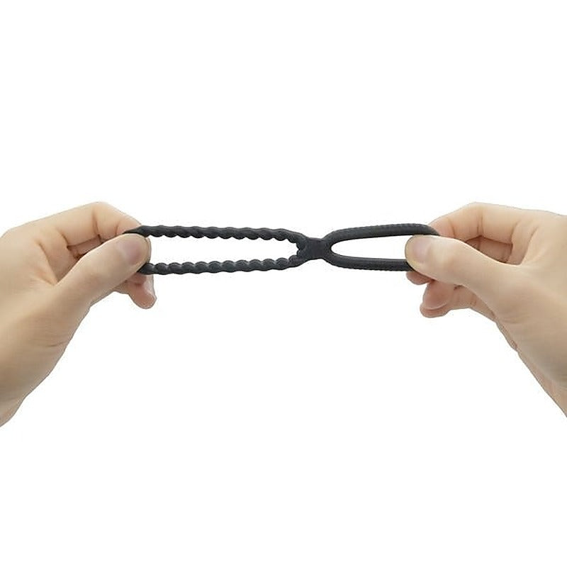 Dual Stimulation Silicone Cock Ring by Marc Dorcel Toys - Stretchy Cock Rings