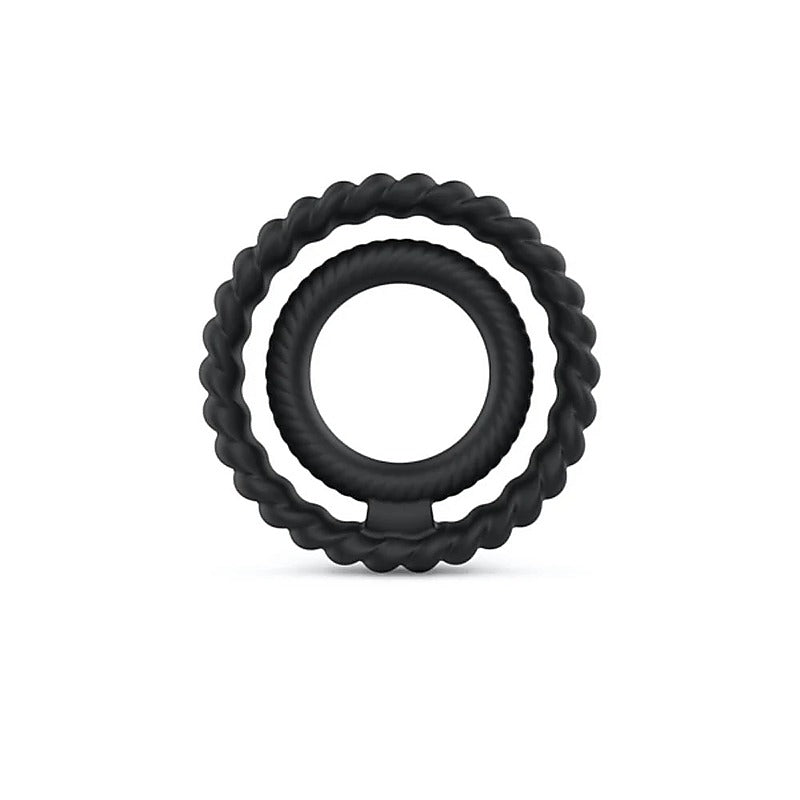 Dual Stimulation Silicone Cock Ring by Marc Dorcel Toys - Stretchy Cock Rings