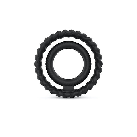 Dual Stimulation Silicone Cock Ring by Marc Dorcel Toys - Stretchy Cock Rings