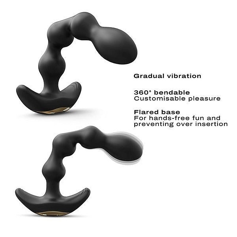 Flexible Vibrating Anal Pleasure Beads by Marc Dorcel Toys - Anal Beads and Balls