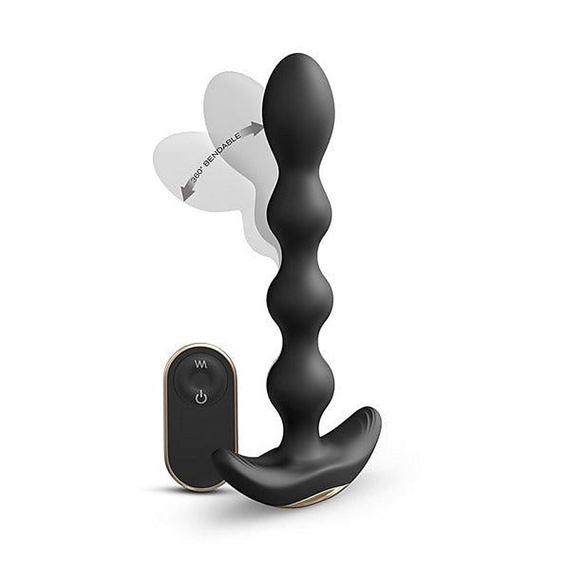 Flexible Vibrating Anal Pleasure Beads by Marc Dorcel Toys - Anal Beads and Balls