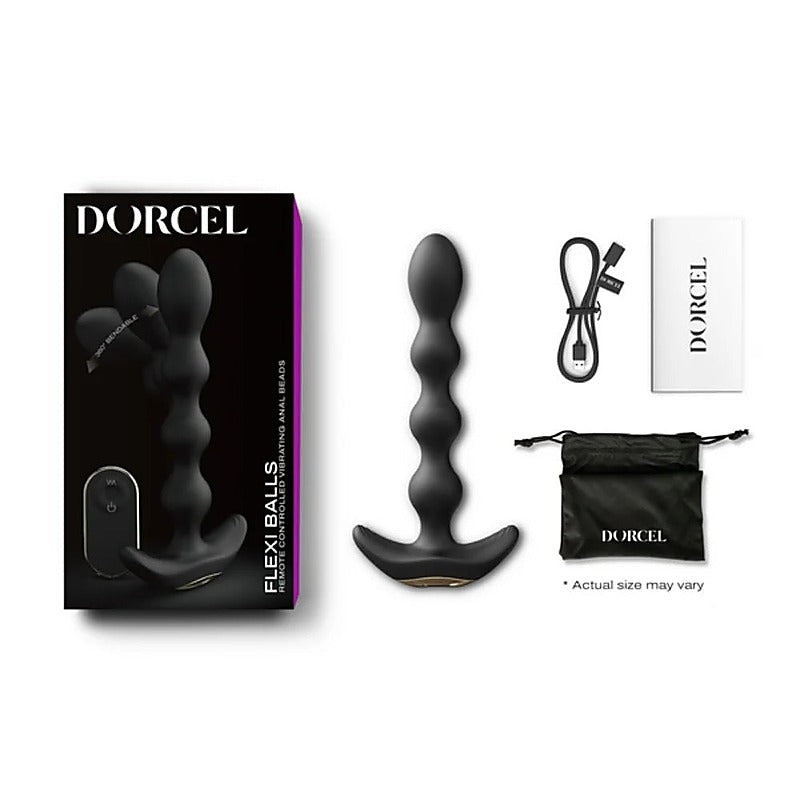 Flexible Vibrating Anal Pleasure Beads by Marc Dorcel Toys - Anal Beads and Balls