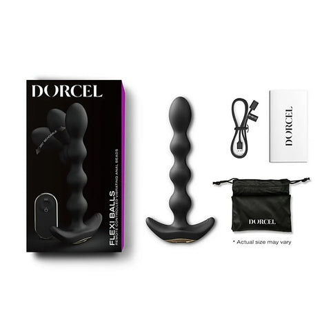 Flexible Vibrating Anal Pleasure Beads by Marc Dorcel Toys - Anal Beads and Balls