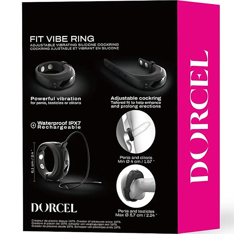 Vibrating Comfort-Fit Cock Ring by Marc Dorcel Toys - Vibrating Cock Rings