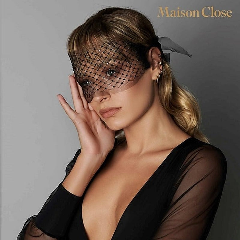Premium Glittering Mesh Eyemask by Maison Close - Masks And Blindfolds