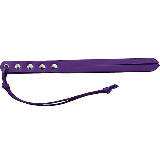 Sultry Seduction - Purple Oil Tan Leather Mini Whip Swatter