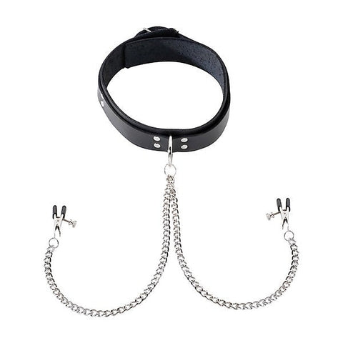 Leather Double Strap O-Ring Collar by Spartacus - Collars and Leads