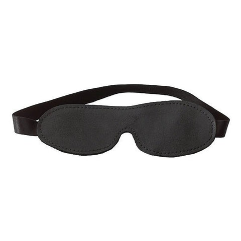 Contoured Leather & Fur Blindfold by Spartacus - Masks And Blindfolds