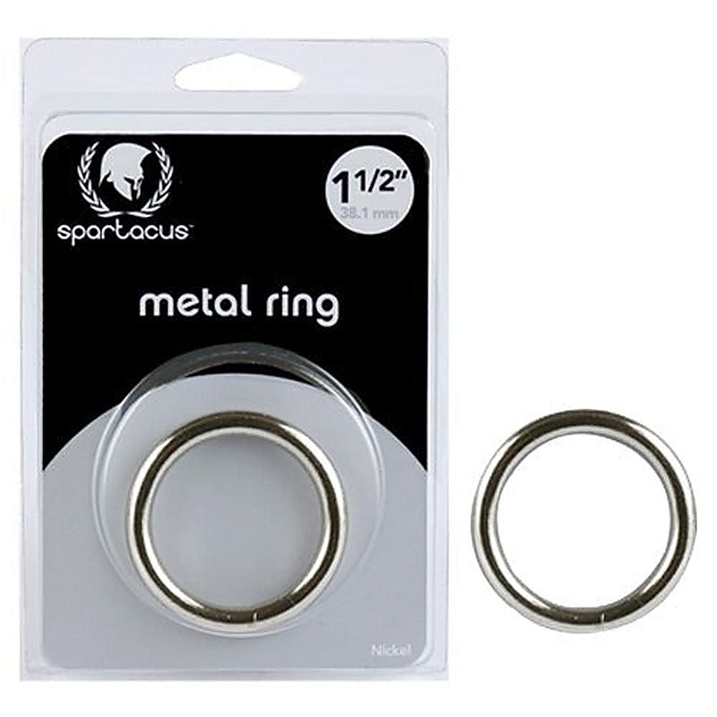 Premium Nickel Plated Pleasure Ring by Spartacus Enterprises - Steel Cock Rings