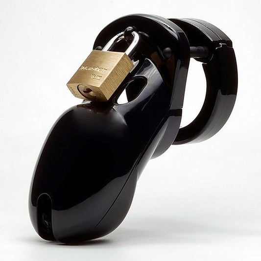 CB 3000 Black Polycarbonate Male Chastity Cock Cage Kit