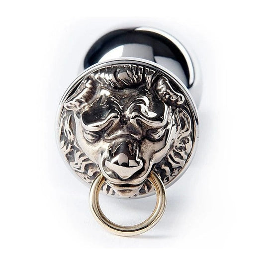 Rosebuds Luxe Steel Butt Plug - Majestic Golden Lion Design